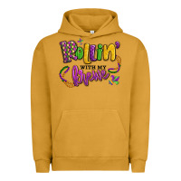 Pigment Peanut Butter rollin' with my krewe mardi gras Urban Hoodie - LillyAllenDesigns