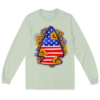 Matcha American flag arrowhead Long Sleeve Tee - Neo Western