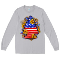 Moon Dust American flag arrowhead Long Sleeve Tee - Neo Western