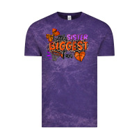 Cloud Purple little sister biggest fan basketball Vintage Tee - Zillion Design Studio