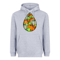 Heather Grey Fall Teardrop Heavyweight Hoodie - LillyAllenDesigns