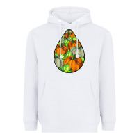 White Fall Teardrop Heavyweight Hoodie - LillyAllenDesigns