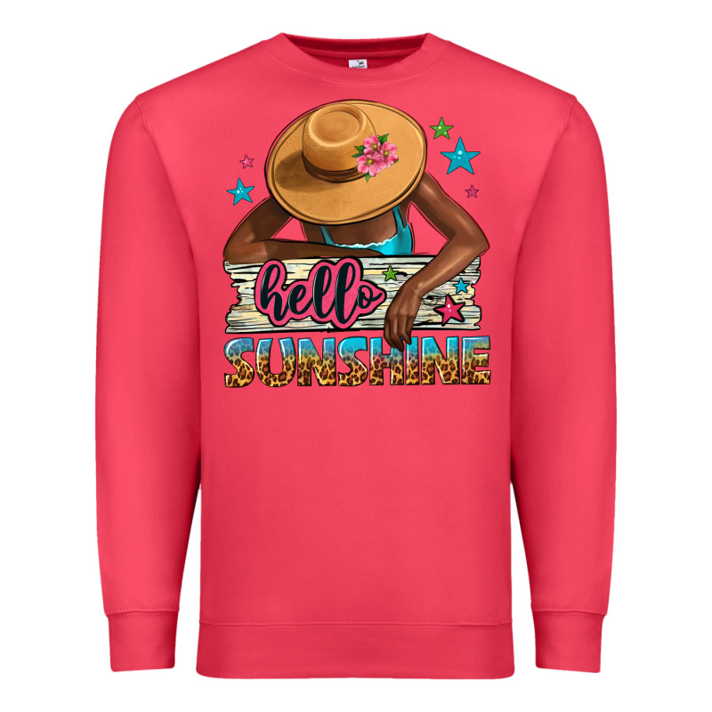 Hello Sunshine Premium Sweatshirt by NancyCooperArtShop | Teevron