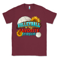 Burgundy volleyball is my favorite season Classic Tee - HRA Design Shop