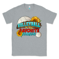 Heather Grey volleyball is my favorite season Classic Tee - HRA Design Shop
