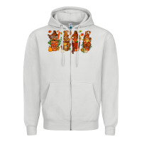 Dove Grey thanksgiving coffee cups with gnomes bbs Zipper Hoodie - BundleAndBundleShop
