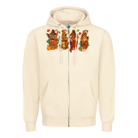 Sandshell thanksgiving coffee cups with gnomes bbs Zipper Hoodie - BundleAndBundleShop