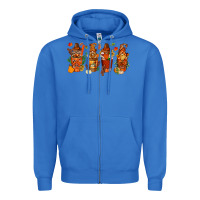 True Royal thanksgiving coffee cups with gnomes bbs Zipper Hoodie - BundleAndBundleShop