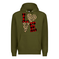 Army Green Love Premium Hoodie - Bettercallsaul