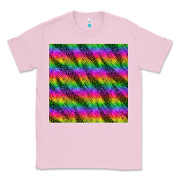 Bubblegum Pink neon rainbow leopard zebra seamless pattern Classic Tee - BundleAndBundleShop