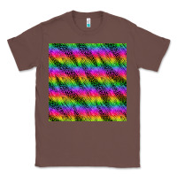 Chestnut neon rainbow leopard zebra seamless pattern Classic Tee - BundleAndBundleShop