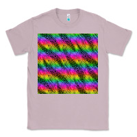 Lilac neon rainbow leopard zebra seamless pattern Classic Tee - BundleAndBundleShop