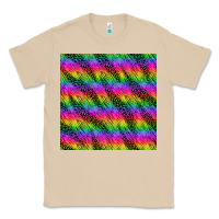 Mushroom neon rainbow leopard zebra seamless pattern Classic Tee - BundleAndBundleShop