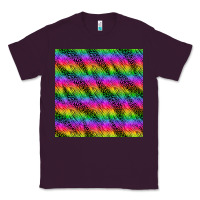 Plum neon rainbow leopard zebra seamless pattern Classic Tee - BundleAndBundleShop