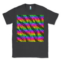 Smoke neon rainbow leopard zebra seamless pattern Classic Tee - BundleAndBundleShop