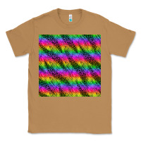 Toasted Coconut neon rainbow leopard zebra seamless pattern Classic Tee - BundleAndBundleShop