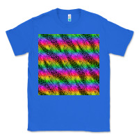 True Royal neon rainbow leopard zebra seamless pattern Classic Tee - BundleAndBundleShop