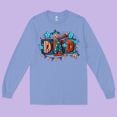 American Dad  4th Of July Long Sleeve Tee Designed By Cowgirlartshop