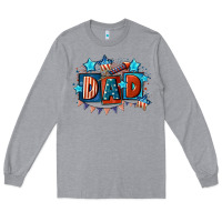 Heather Grey American Dad  4th of july Long Sleeve Tee - CowGirlArtShop