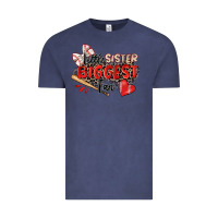 Vintage Denim little sister biggest fan baseball Vintage Tee - Zillion Design Studio
