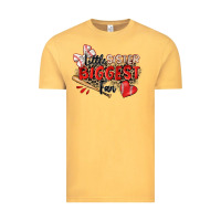 Vintage Mustard little sister biggest fan baseball Vintage Tee - Zillion Design Studio