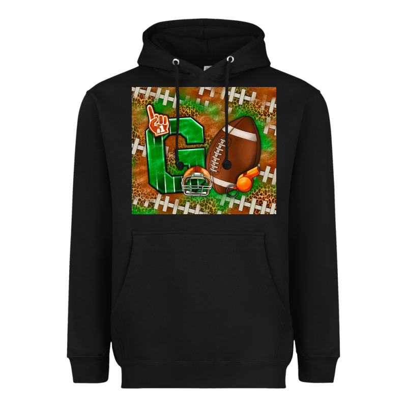 Go American Football Leopard Heavyweight Hoodie by NancyCooperArtShop | Teevron
