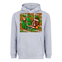 Heather Grey go american football leopard Heavyweight Hoodie - NancyCooperArtShop