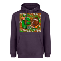Plum go american football leopard Heavyweight Hoodie - NancyCooperArtShop