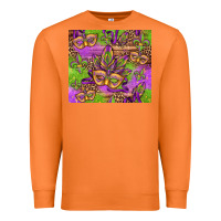 Mardi Gras Carnival Masks And Fleur De Lis Premium Sweatshirt | Teevron