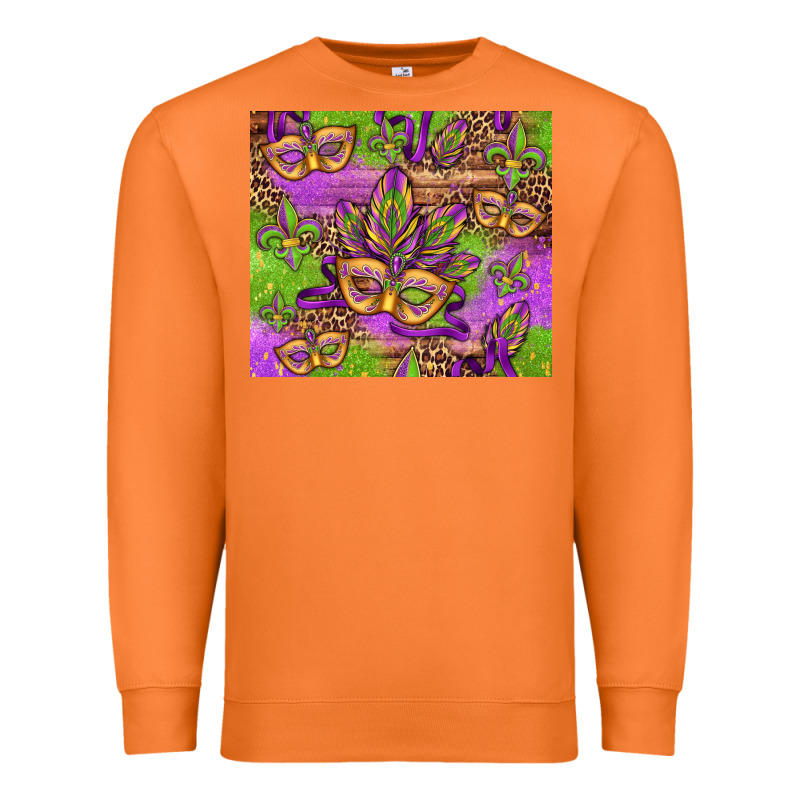 Mardi Gras Carnival Masks And Fleur De Lis Premium Sweatshirt by Jasminsmagicworld | Teevron