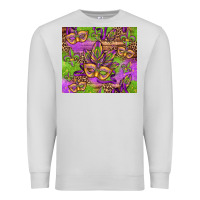 Dove Grey mardi gras carnival masks and fleur de lis Premium Sweatshirt - Jasminsmagicworld