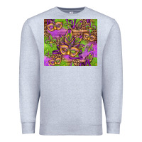 Heather Grey mardi gras carnival masks and fleur de lis Premium Sweatshirt - Jasminsmagicworld