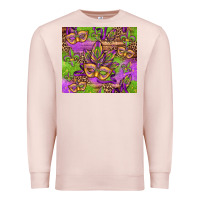 Pale Pink mardi gras carnival masks and fleur de lis Premium Sweatshirt - Jasminsmagicworld