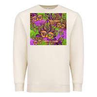 Sandshell mardi gras carnival masks and fleur de lis Premium Sweatshirt - Jasminsmagicworld