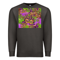 Smoke mardi gras carnival masks and fleur de lis Premium Sweatshirt - Jasminsmagicworld