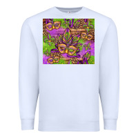 White mardi gras carnival masks and fleur de lis Premium Sweatshirt - Jasminsmagicworld