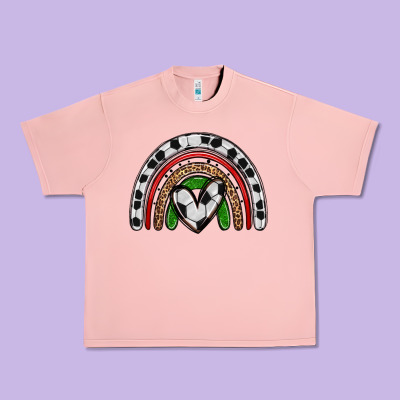 Soccer Rainbow Urban Heavy Tee Designed By Zillion Design Studio