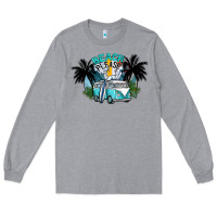 Heather Grey beach please Long Sleeve Tee - SublimationCraftShop