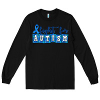 Black fight for autism Long Sleeve Tee - AdoDesignShop