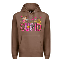 Chestnut i am with cupid Premium Hoodie - NancyCooperArtShop