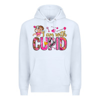 White i am with cupid Premium Hoodie - NancyCooperArtShop