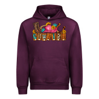 Mauve Wine cowgirl Urban Hoodie - LillyAllenDesigns