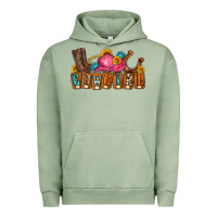 Pigment Oil Green cowgirl Urban Hoodie - LillyAllenDesigns