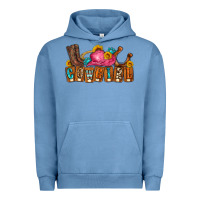 Pigment Pebble Blue cowgirl Urban Hoodie - LillyAllenDesigns
