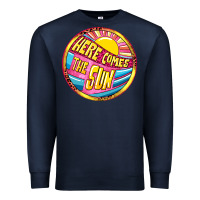 Navy Here comes the sun Premium Sweatshirt - NancyCooperArtShop