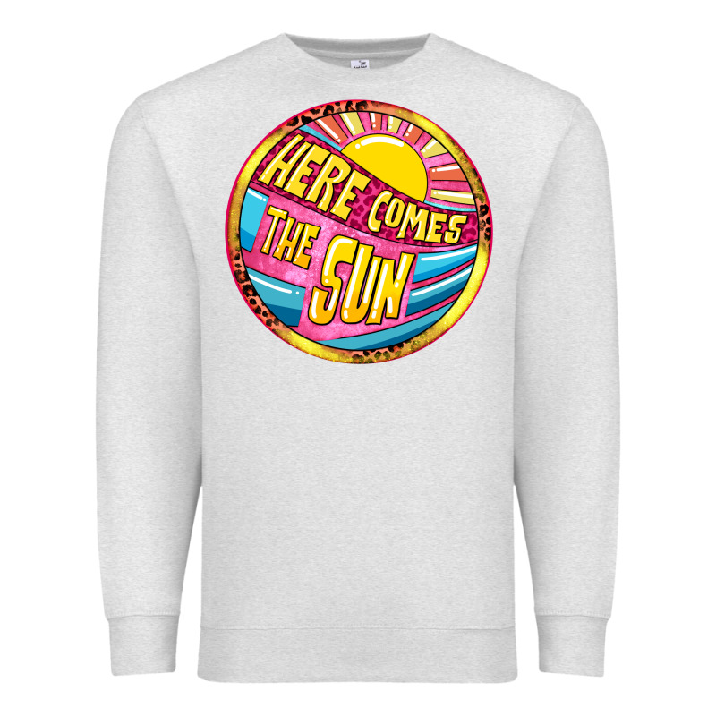 Here Comes The Sun Premium Sweatshirt by NancyCooperArtShop | Teevron