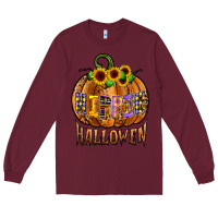 Burgundy hippie halloween Long Sleeve Tee - CowhideDigitalArt