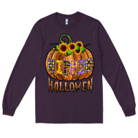 Plum hippie halloween Long Sleeve Tee - CowhideDigitalArt