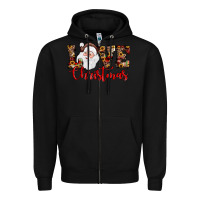 Black Love Christmas Santa Zipper Hoodie - JahusDesignShop