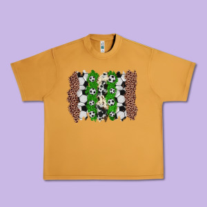 Soccer Brushstroke Urban Heavy Tee Designed By Zillion Design Studio